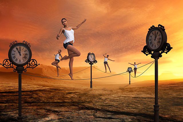 Haciendo equilibrios sobre el tiempo