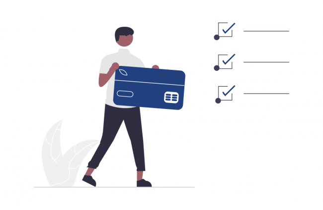 trabajando con dinero, ilustración