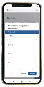 captura de pantalla con e-dysign