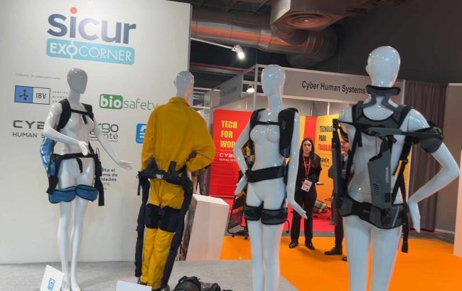 exoesqueletos en el exocorner de SICUR
