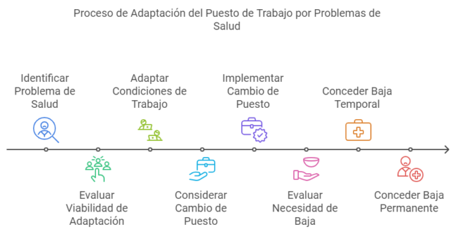 proceso de adaptación al puesto de trabajo ante no apto medico